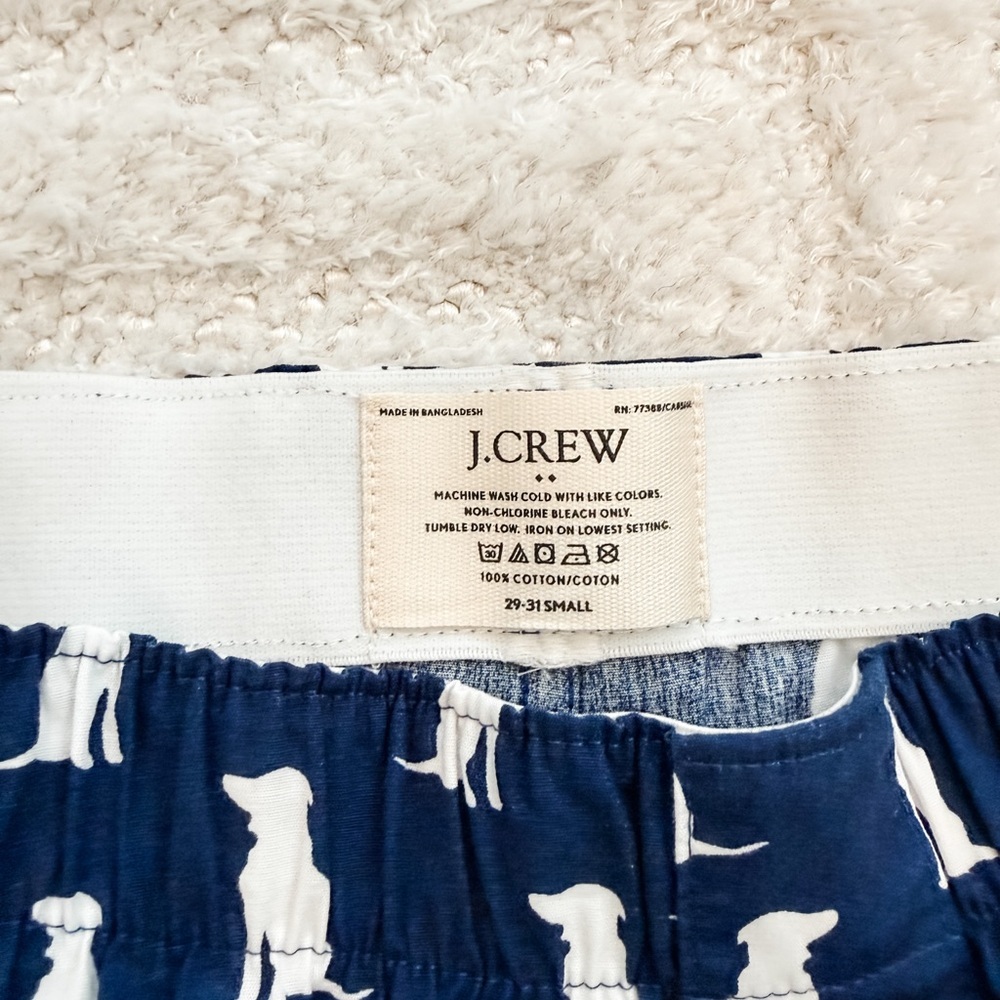 NWT - Jcrew Men’s Navy Blue Boxer Shorts - Size Small - Picture 2 of 3